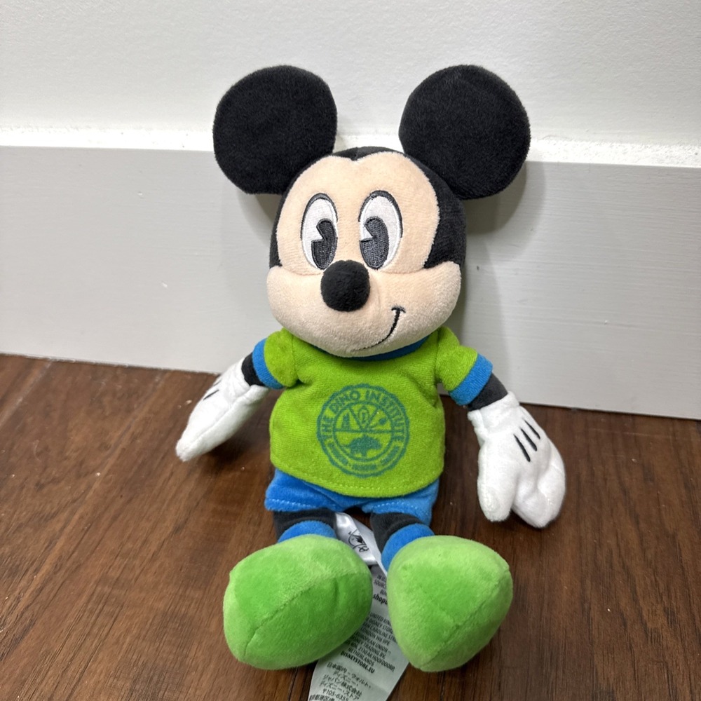 MICKEY MOUSE Plush Disney Parks Animal Kingdom The Dino Institute‎ 10" Stuff Toy